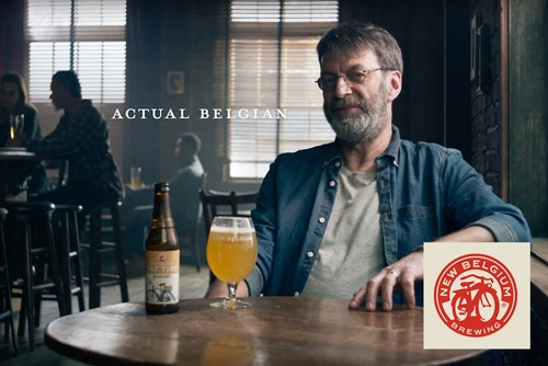 A still image for a Fat Tire campaign